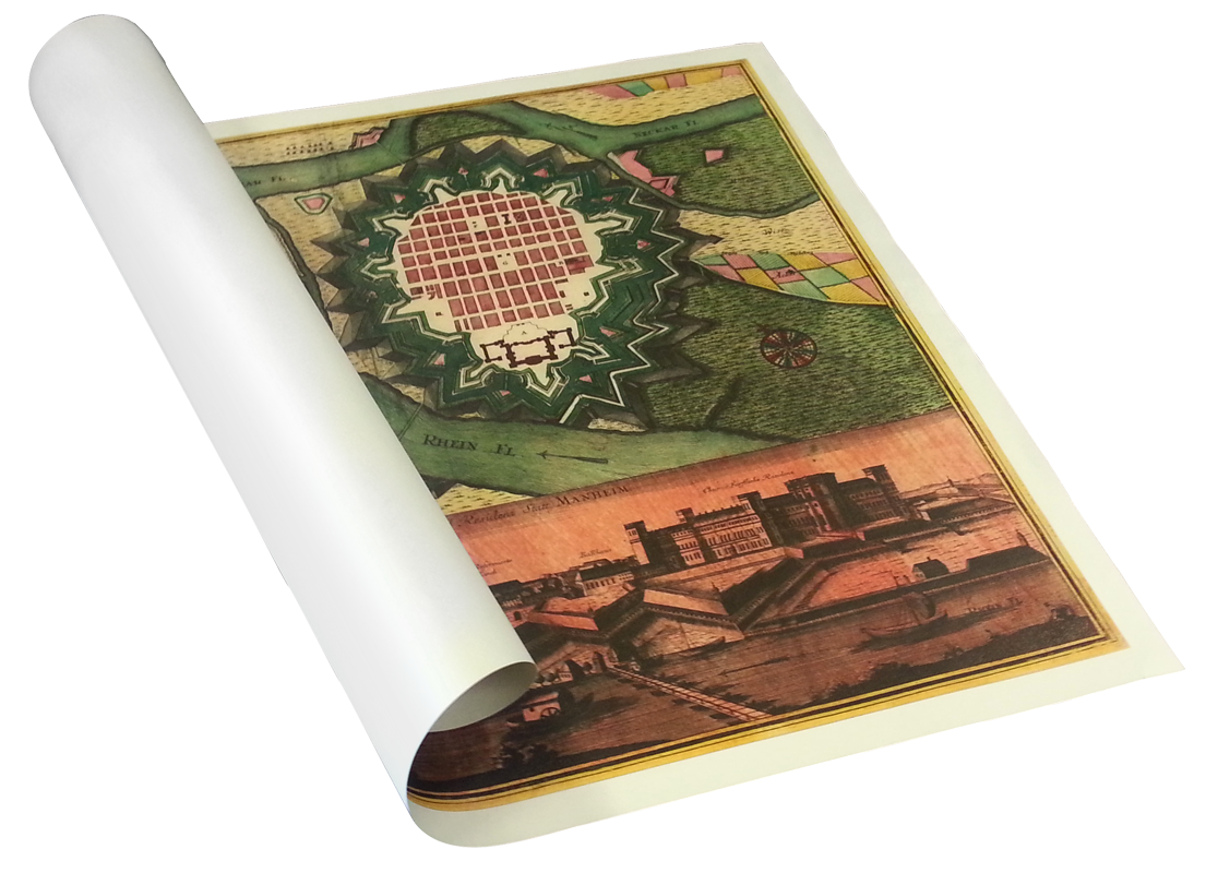 Historische Karte Mannheimium Historische Karte Mannheimium