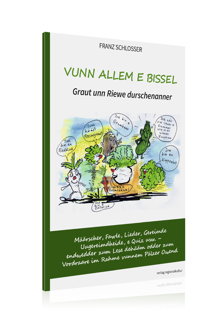 Vunn allem e bissel. Graut unn Riewe durschenanner. Vunn allem e bissel. Graut unn Riewe durschenanner.